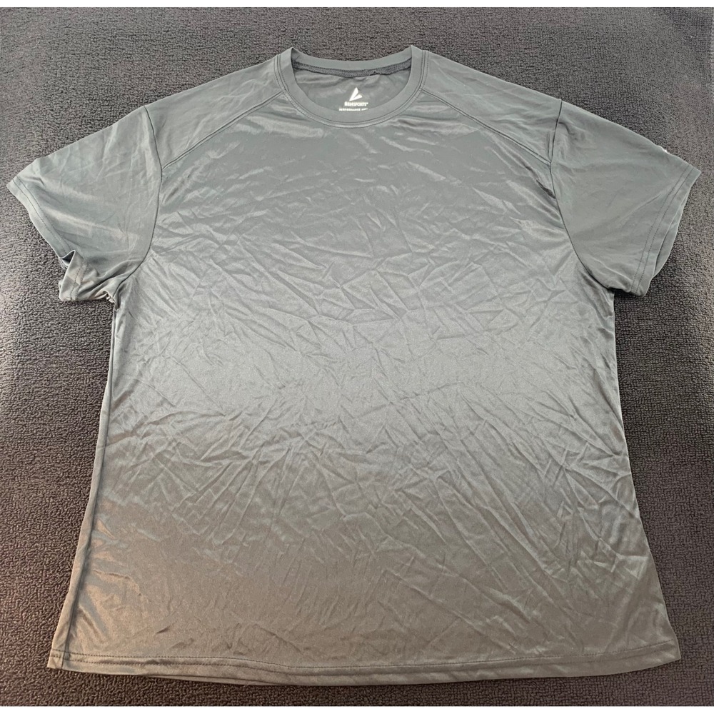 BSN SPORTS Performance Apparel Mens 2XL Black Short Sleeve‎ Athletic T-Shirt